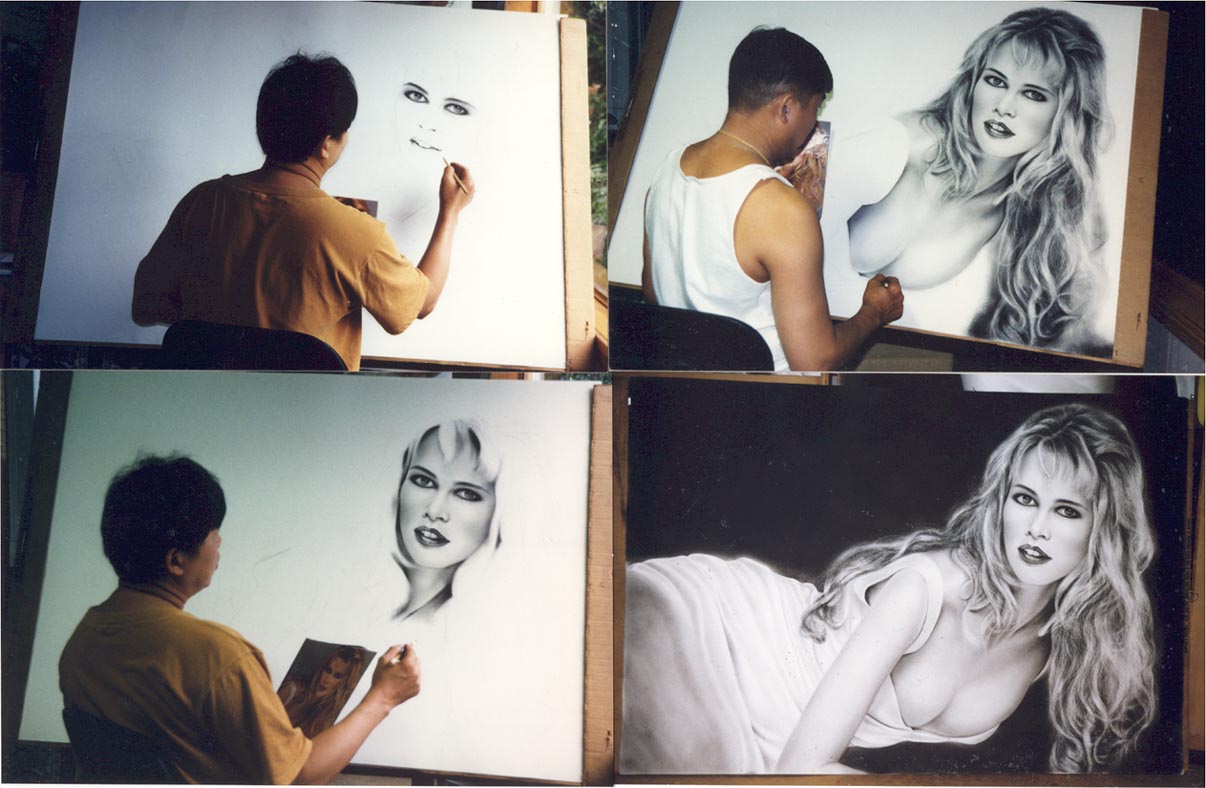 Here are 4 pictures of Claudia Schiffer